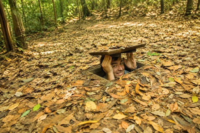 The hidden trapdoors beneath the forest of the Cu Chi Tunnels
