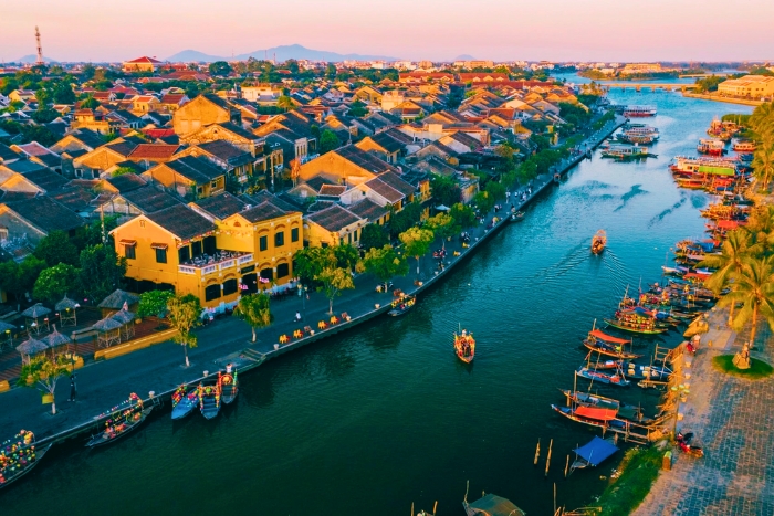 Hoi An's historic town by the river