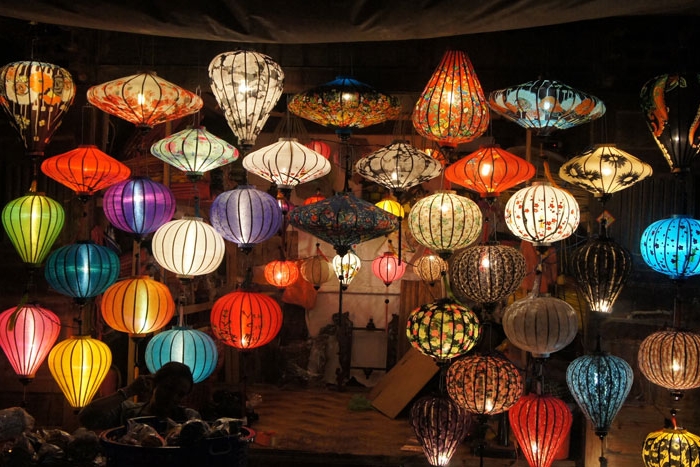 Unique lantern making craft in Hoi An