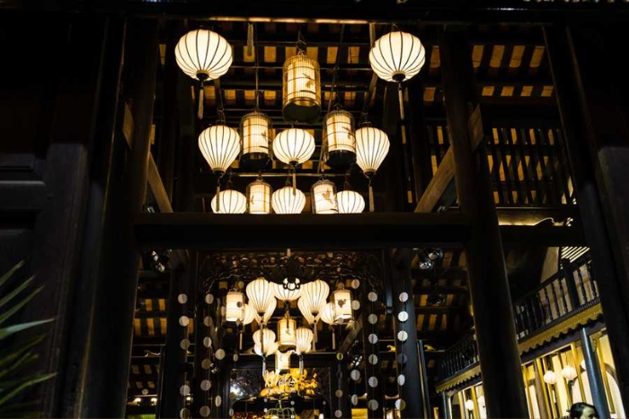 Decorative lanterns inside the museum of Folk Culture, Hoi An's wonderful museum