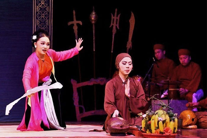 The play of "Quan Am Thi Kinh" - a famous story of Vietnamese culture