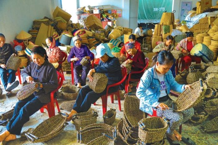 Manufacturing of sedge products in Kim Son, Ninh Binh