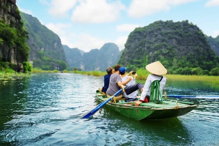 Tam Coc and Ngo Dong River