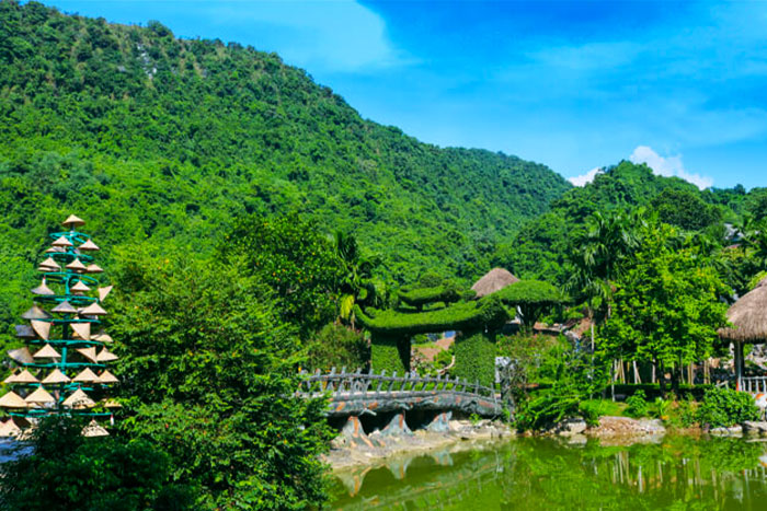 Thung Nham Bird Garden Ninh Binh covered by the green hues of Nature