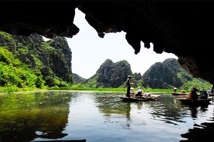 The picturesque System of Caves within Van Long