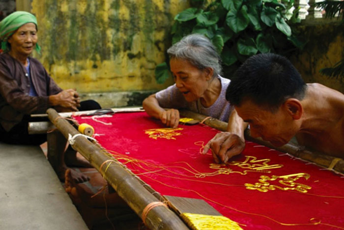 Van Lam Embroidery Village in Ninh Binh 