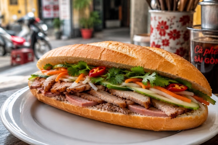 Try Vietnamese banh mi during your Ho Chi Minh City tour from Phu My Port