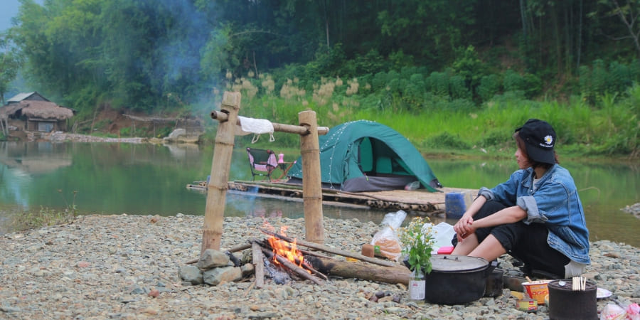 Camping in Pu Luong