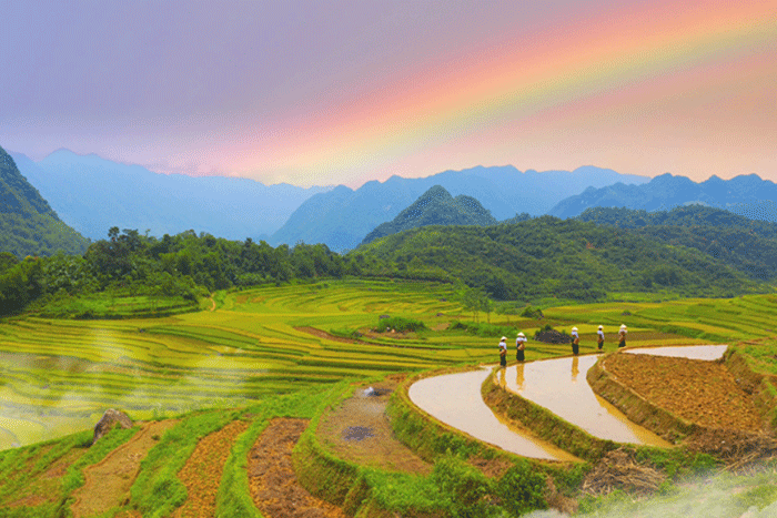 Pu Luong nature reserve in Thanh Hoa province, Vietnam