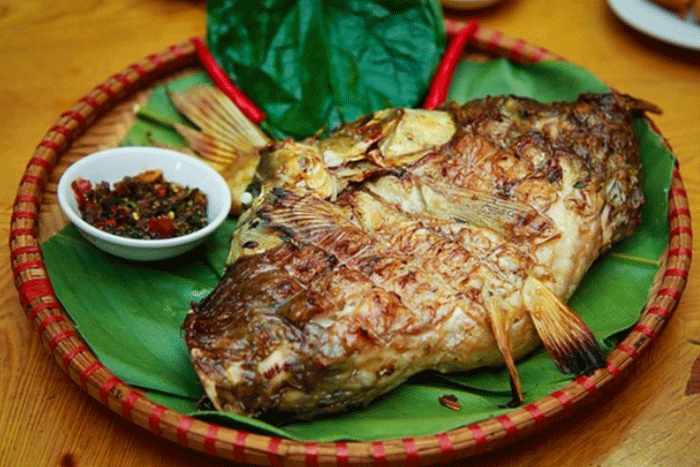 Grilled stream fish 
