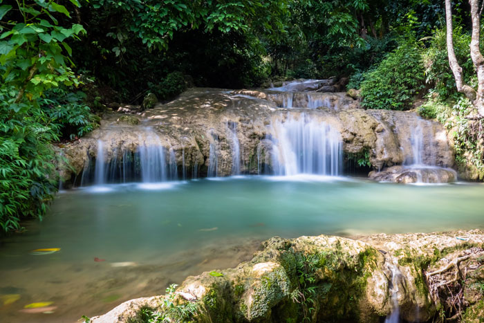 Hieu waterfall in Pu Luong Vietnam