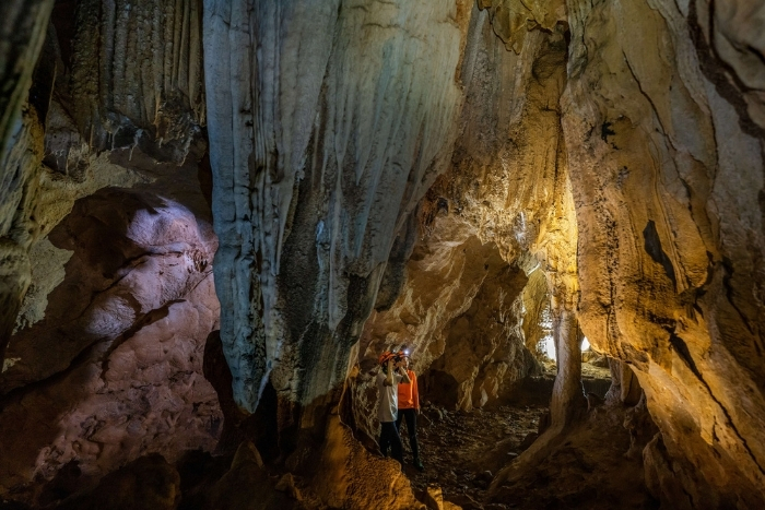 Inside the peaceful chambers of Cha Loi Cave
