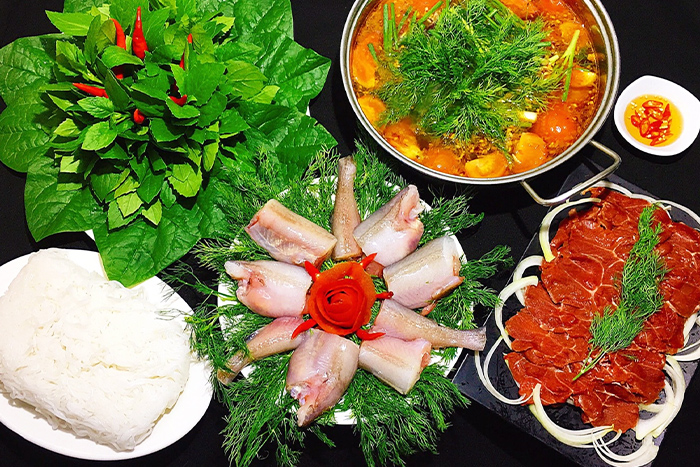 Tarpon Hotpot, what to eat in Quang Binh? 