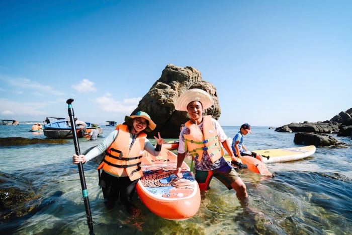 Bai Dua for watersports during our 2-day family trip in Quy Nhon