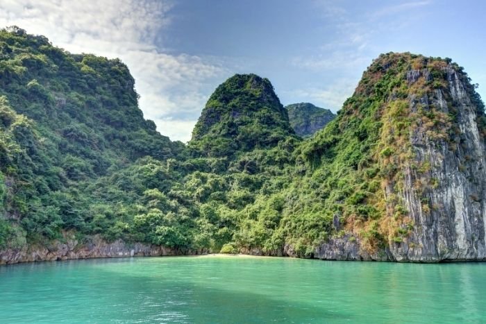 Put on your mask and snorkel to explore the waters of Lan Ha Bay