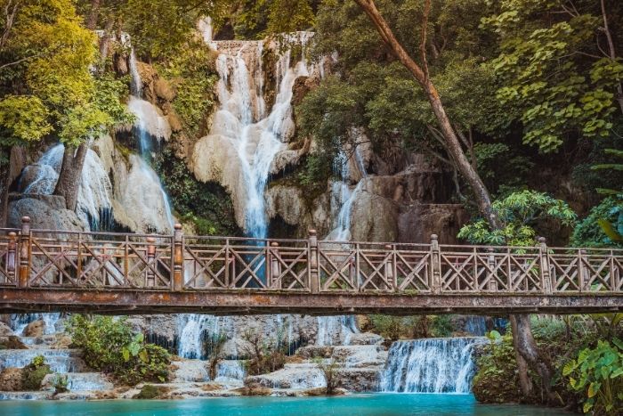 June is a perfect time to admire the natural beauty of Kuang Si Waterfalls 