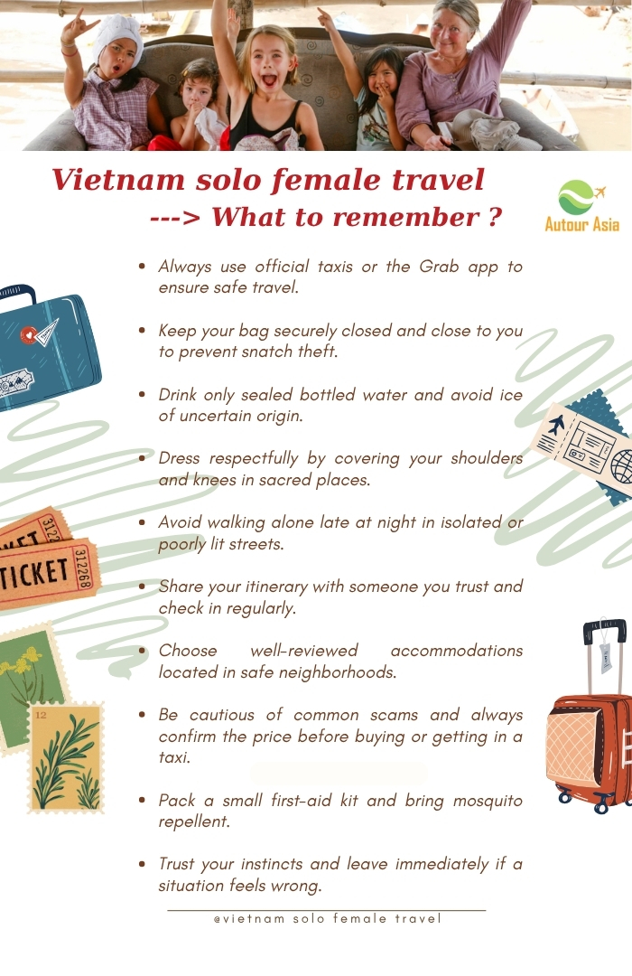 Traveling as a solo woman in Vietnam - What should note?