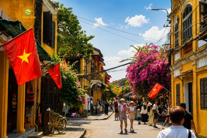 Walking through the charming streets of Hoi An