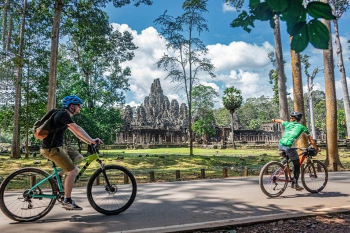 Cycling in Cambodia is more suitable for beginners