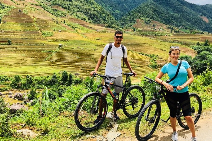 The weather in Vietnam during spring and autumn is ideal for cycling in many regions