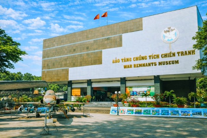 A moment of reflection at the War Remnants Museum