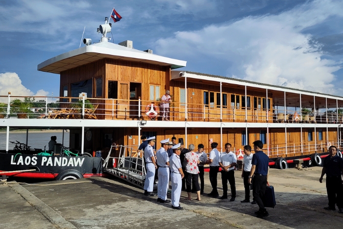 Warm welcome from the Mekong Pandaw cruise