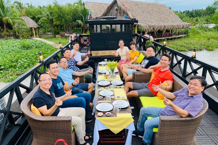 Enjoy original dining on Mekong cruise 