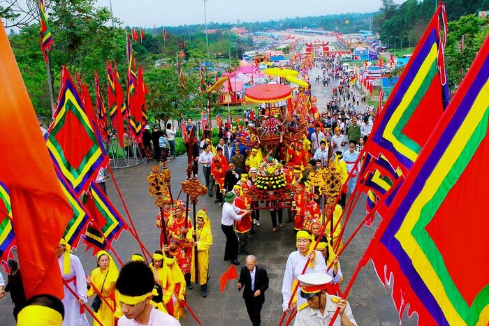 Hung Kings Temple Festival in Phu Tho province, Vietnam