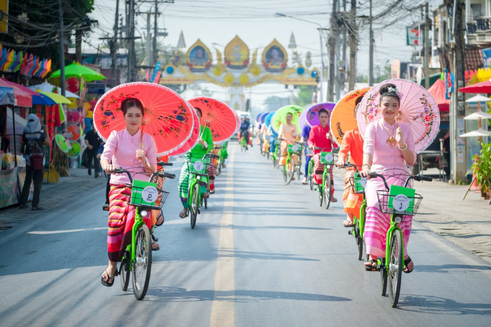 Visit Thailand in January to join the Bo Sang Umbrella Festival in Chiang Mai