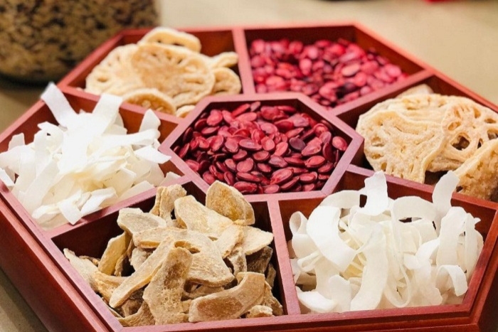 Candied fruits, an essential Vietnamese snack during the Lunar New Year celebrations