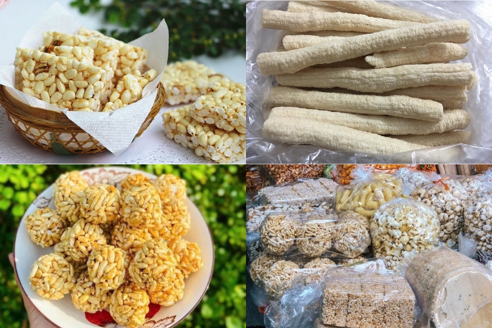 There is a wide variety of puffed rice snacks in Vietnam that are definitely worth trying