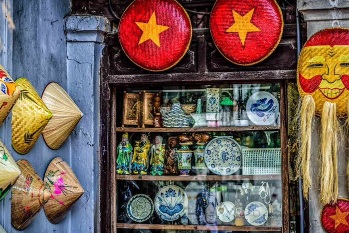 Souvenir shop in Vietnam