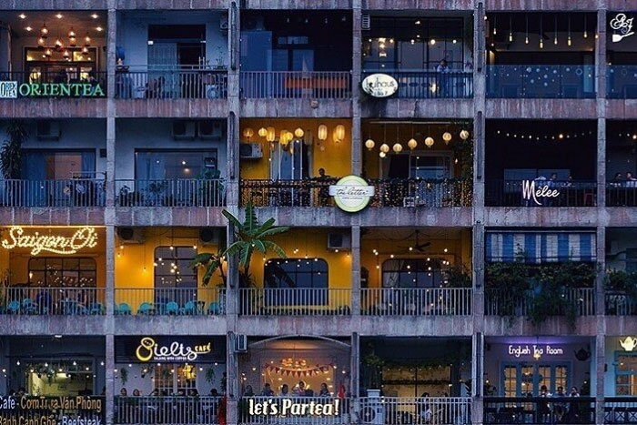 The famous cafe appartment in Ho Chi Minh City