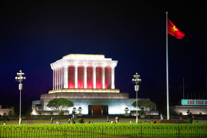 Ho Chi Minh mausoleum in Hanoi