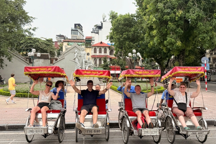 Take a small-group cyclo ride through Hanoi’s Old Quarter