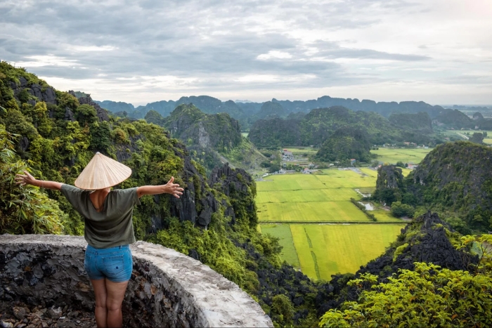 Tam Coc panorama from Mua Cave
