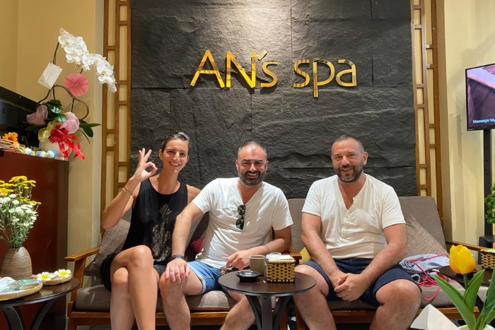 A moment of relaxation during a senior friendly Vietnam tour