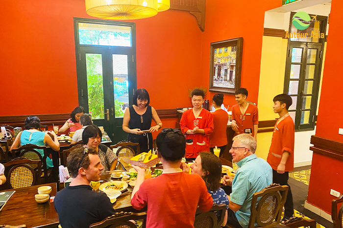 Enjoy Hanoi cuisine at Quan An Ngon Restaurant