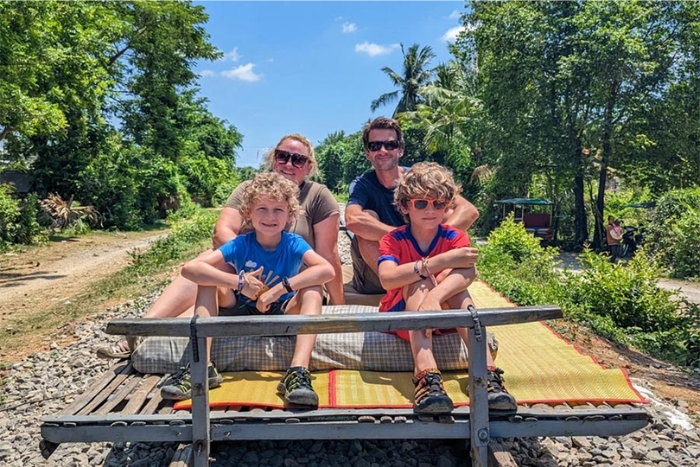 Bamboo train in Battambang