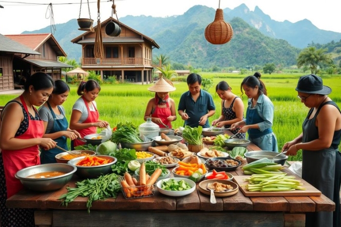 Join in cooking class with local family