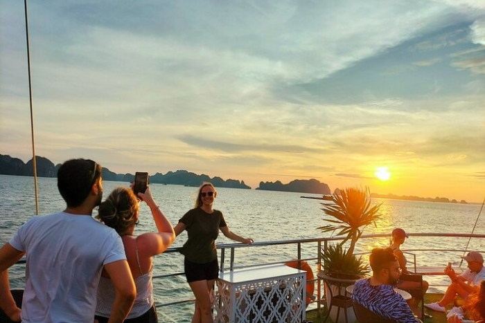 Sunset on Ha Long Bay Cruise