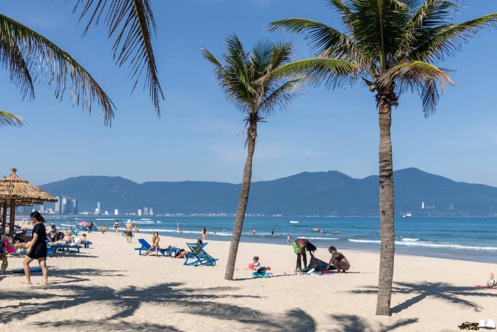 Enjoy My Khe Beach in Vietnam in summer