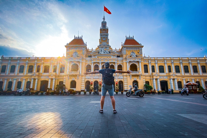 Ho Chi Minh city in Vietnam in summer