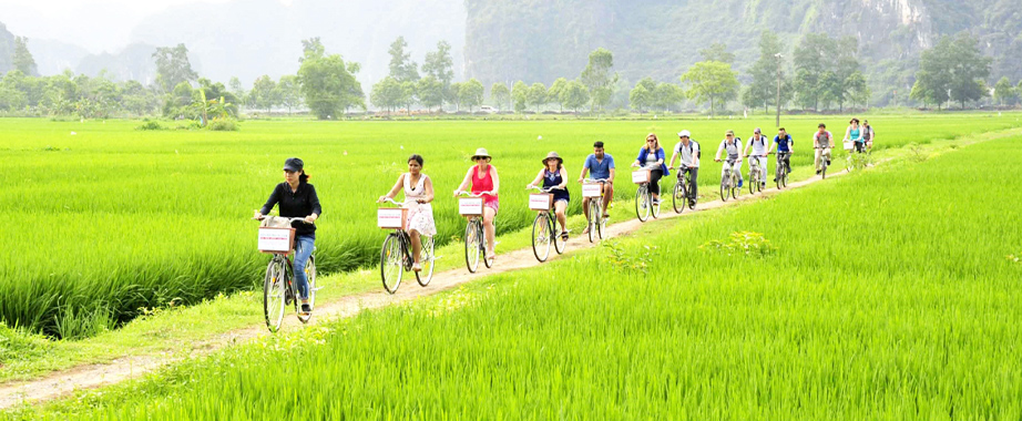 Cycling in Tam Coc Ninh Binh