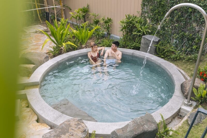 We relaxed at Minera Binh Chau hot springs