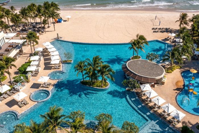 Relaxing moment at a resort in Ho Tram, Vung Tau