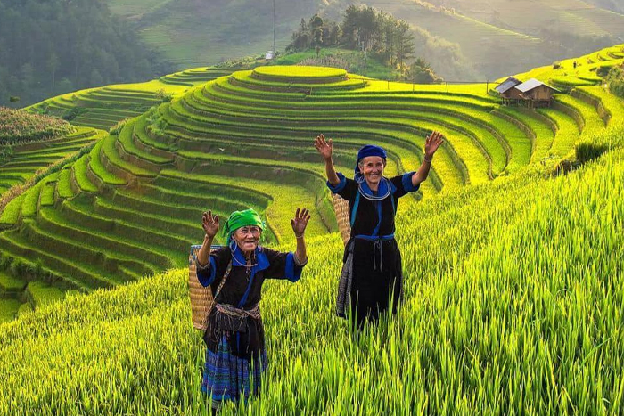 The H'mong people in Mu Cang Chai