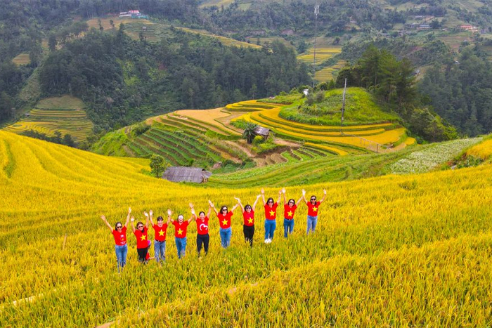 The stunning terraced rice fields in Nghia Lo Yen Bai