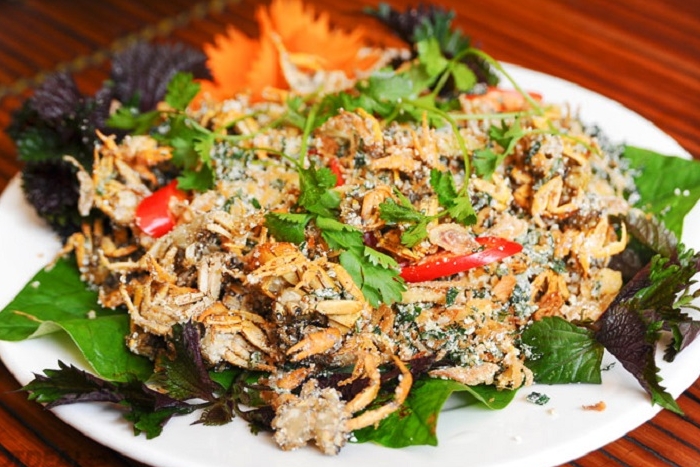 Salt-roasted Stream Crab in Mu Cang Chai