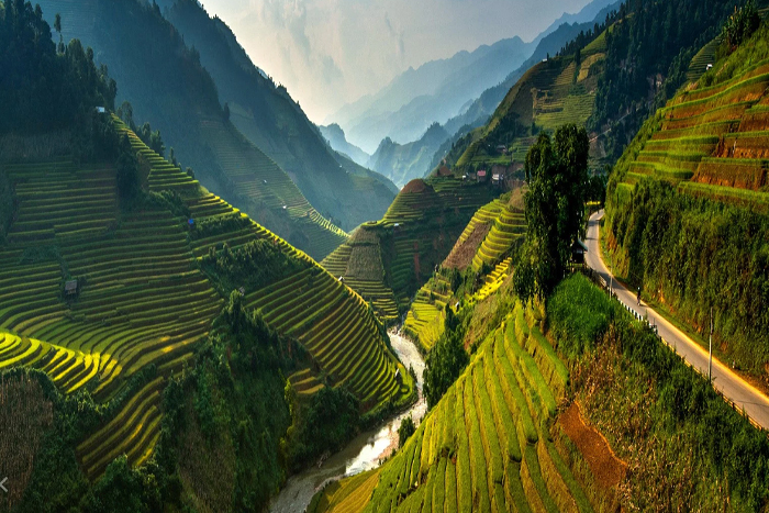 The landscape of Yen Bai Vietnam